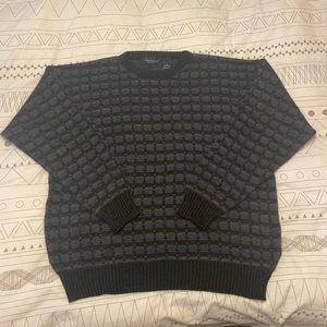 Grandpa Core Blue Sweater